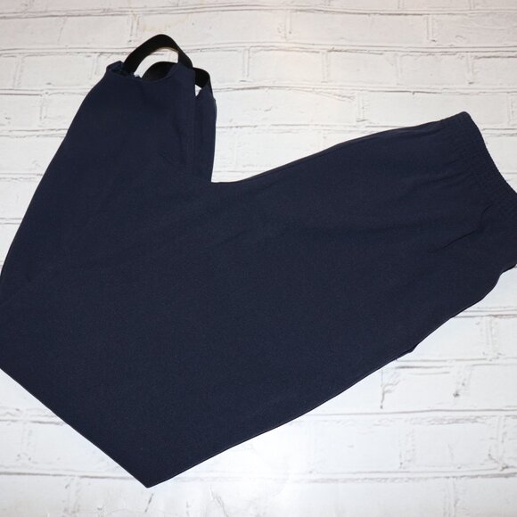 🔵 Vintage Navy Blue Pants · Size 14 Average · Foot Straps - Picture 2 of 4